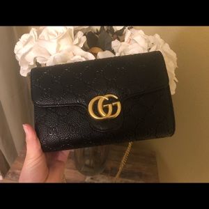 Black GG Logo Bag